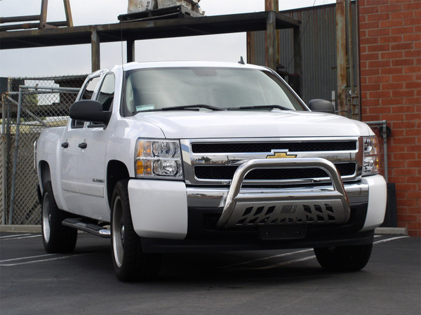 3" Polished Stainless Bull Bar, Select Chevrolet Silverado 1500 35-4005