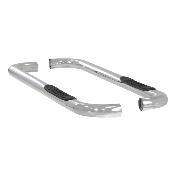 3" Round Polished Stainless Side Bars, Select Dodge Dakota 205000-2