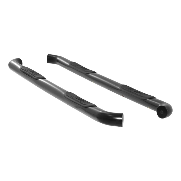 3" Round Black Stainless Side Bars, Select Silverado, Sierra 1500, 2500, 3500 HD 214045