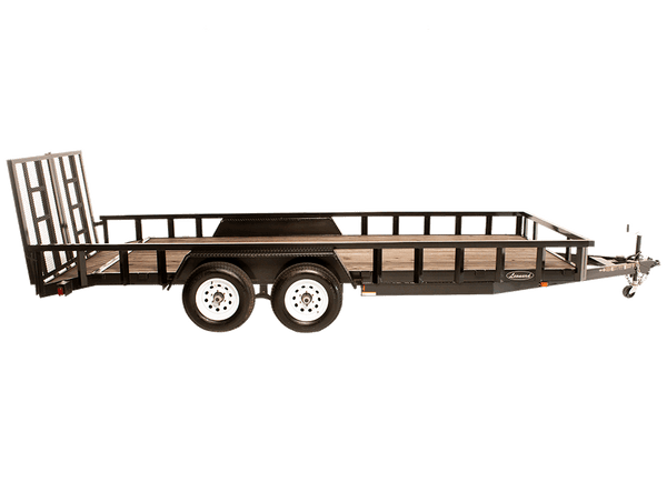 7x18 Flatbed utility Trailer with Wood Floor & Payload Capacity of 7,740 Pounds 7x18 Flatbed utility Trailer with Wood Floor & Payload Capacity of 7,740 Pounds