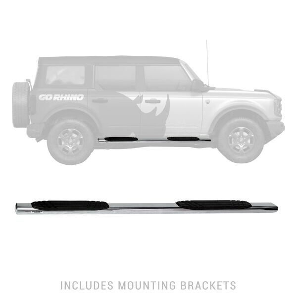 4" OE Xtreme - Complete kit: Sidesteps + Brackets 684412971PS