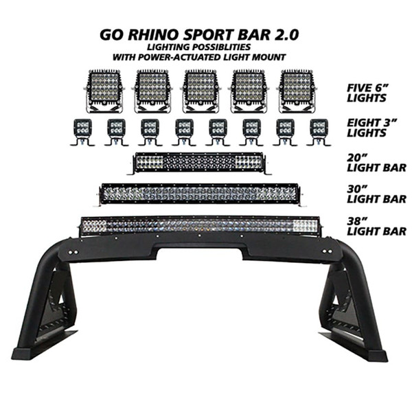 Sport Bar 2.0 with Power Actuated Retractable Light Mount 911620PS