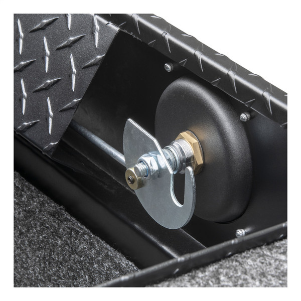 Matte Black Aluminum 69" Deep Angled Secure Lock Truck Tool Box with Low Profile - SLD-69-A-LP-MB