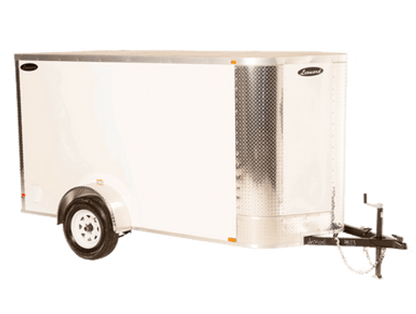 4x6 V-Nose Cargo Trailer – Single Axle, Tubular Frame, Swing Door - 075V
