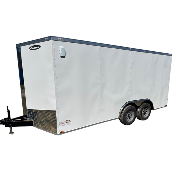 8.5x20 Cargo Trailer – Enclosed Tandem Axle with Ramp Door, V-Nose