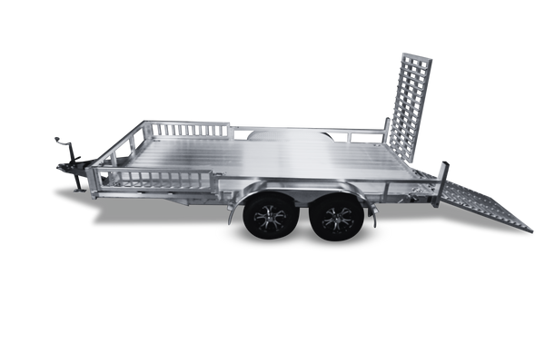 7x16 Tandem Axle Landscape Trailer – Aluminum Frame, 3-Position Gate, 7K GVWR