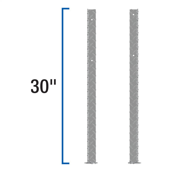 Replacement Bright Aluminum Topside Truck Tool Box Leg - TBTS-LEGS Replacement Bright Aluminum Topside Truck Tool Box Leg - TBTS-LEGS