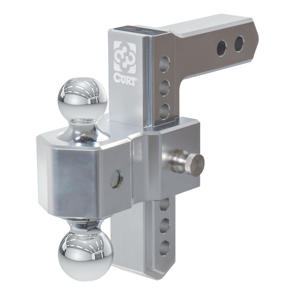 AlumaLite Adjustable Aluminum Hitch with Dual Ball, 7-1/2" Drop 45365