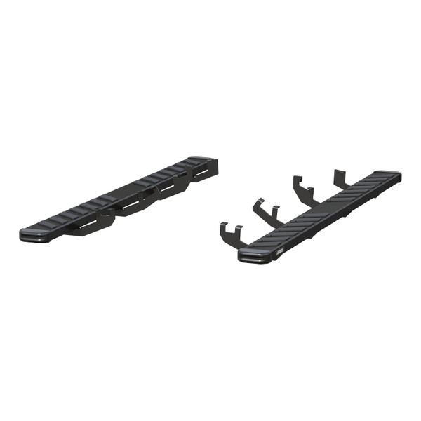 ARIES 2554027 NovaTrac 6in. x 85in. Black Steel Running Boards; Select Toyota Ri 2554027