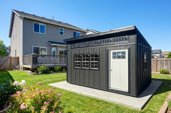 Durable 10x16 Studio Shed with Sturdy LP Smart Side and Metal Roof