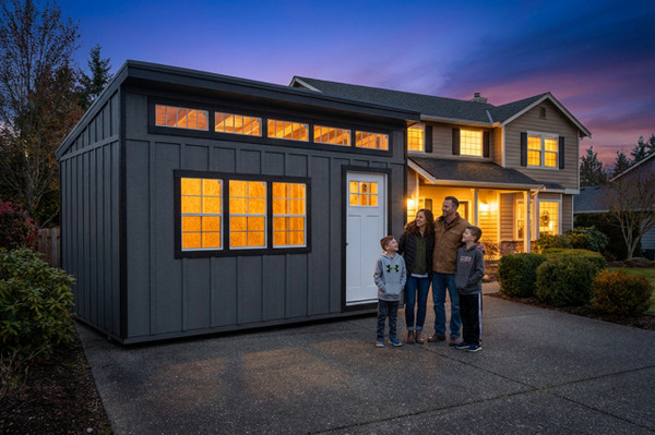 AP STUDIO
AMERICANA ボーイフレンド フットボールTシャツ Durable 10x16 Studio Shed with Sturdy LP Smart Side and Metal Roof