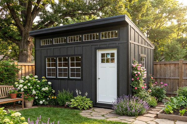 AP STUDIO
AMERICANA ボーイフレンド フットボールTシャツ Durable 10x16 Studio Shed with Sturdy LP Smart Side and Metal Roof