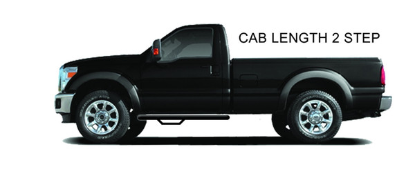 Nerf Step - Cab Len (1 Stp)-19 (NewBody)-26 Silv/Sierra 1500/20-26 HD Reg-TXBlk C1954RC-TX