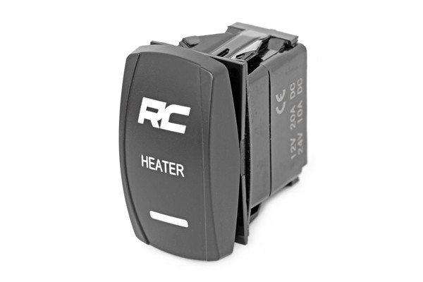 Rocker Switch - Cab Heater - 2x1 with Logo - Blue Back Light 710HS