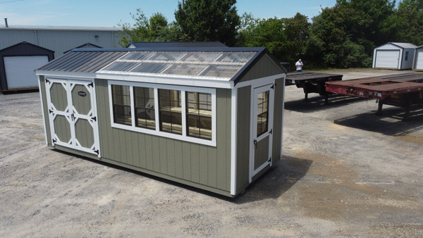 8’ x 20’ Pressure Treated Wooden Walk-In Greenhouse - 820