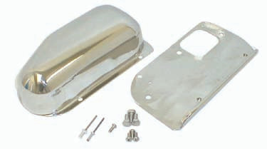 Wiper Motor Cover Kit, Stainless Steel; 76-86 Jeep CJ Models-11122.02