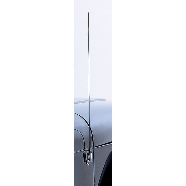 Antenna Mast and Base, Stainless Steel; 97-06 Jeep Wrangler TJ/LJU-11131.01