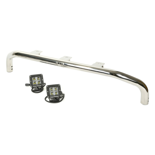Bumper Mounted Light Bar Kit, Stainless Steel, Square; 07-16 Wrangler-11138.22 Bumper Mounted Light Bar Kit, Stainless Steel, Square; 07-16 Wrangler-11138.22