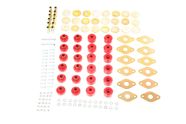 Body Mount Kit, Poly, 12 bushing; 07-16 JKU-1-117