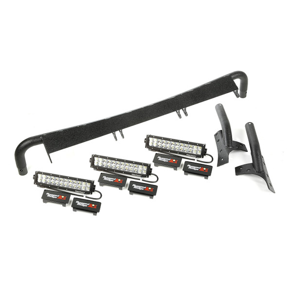 Windshield LED Light Bar Kit; 07-16 Jeep Wrangler JK-11232.26