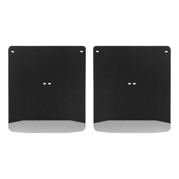 Rear Dually 20" x 23" Rubber Mud Guards, Select Silverado, Sierra 3500 (2 Flaps) 250744