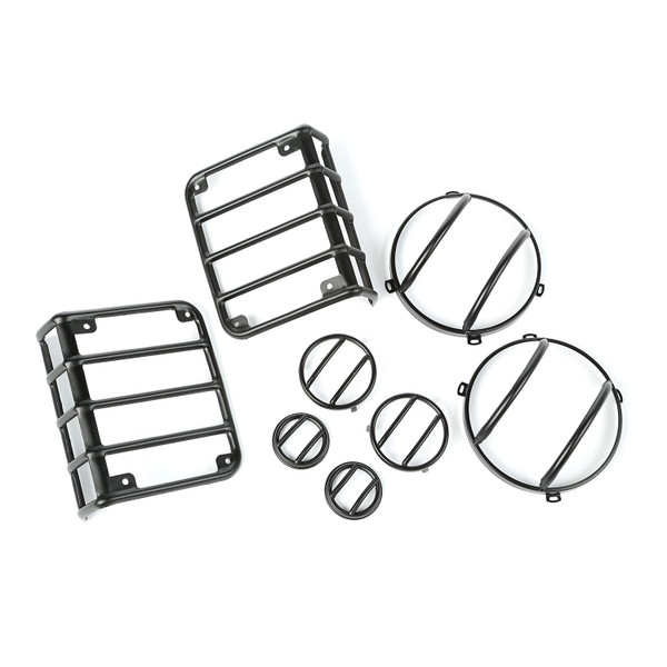 8 Piece Euro Guard Kit, Textured Black; 07-16 Jeep Wrangler JK-12496.32 8 Piece Euro Guard Kit, Textured Black; 07-16 Jeep Wrangler JK-12496.32