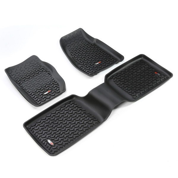 Floor Liners, Kit, Black; 84-01 Jeep Cherokee XJ-12987.30