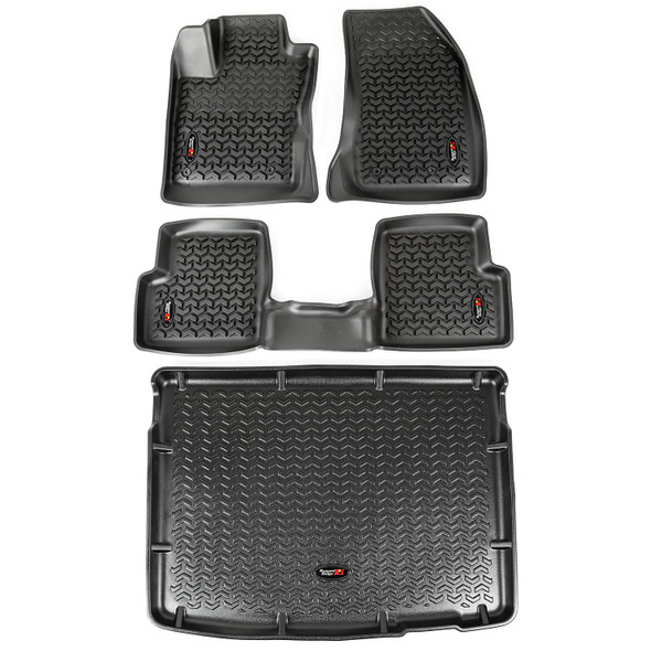 Floor Liners, Kit, Black; 14-16 Jeep Renegade BU-12988.40
