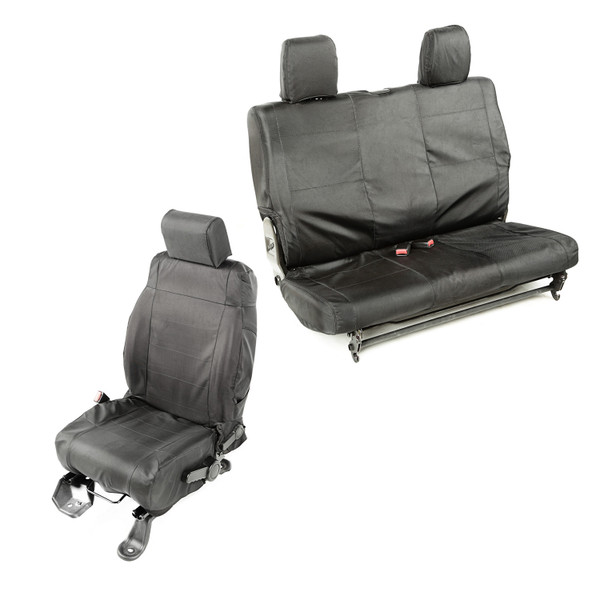 Ballistic Seat Cover Set, 2 Door; 07-10 Jeep Wrangler JK-13256.05