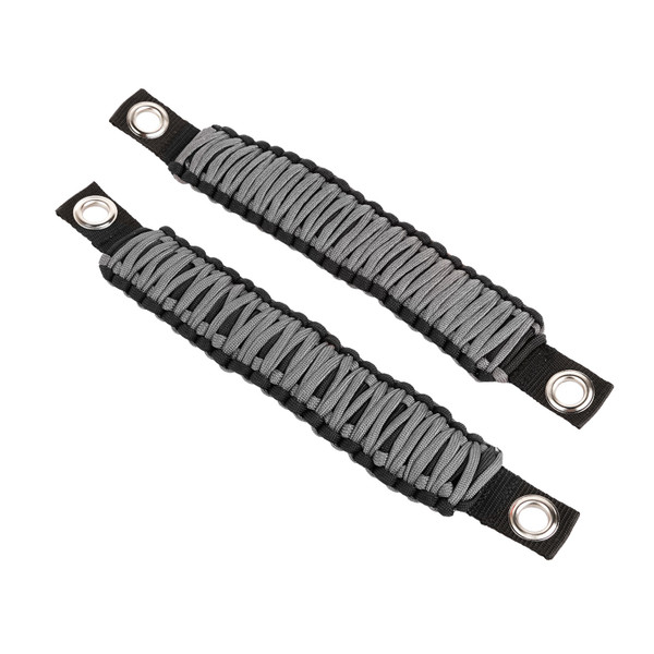 Grab Handle, Paracord, A-Pillar/Seat Mounted, Gray; 07-18 Wrangler JK-13305.83