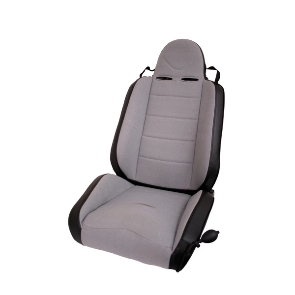 RRC Off Road Racing Seat, Reclinable, Gray; 76-02 CJ/Wrangler YJ/TJ-13406.09