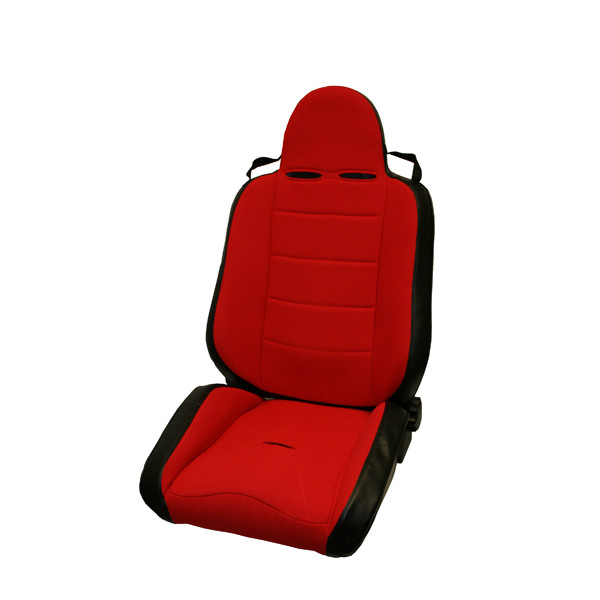RRC Off Road Racing Seat, Reclinable, Red; 76-02 CJ/Wrangler YJ/TJ-13406.53