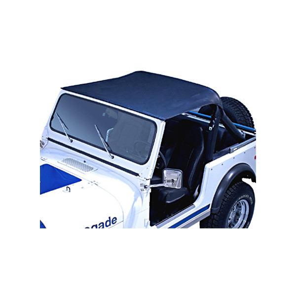 Summer Brief Top, Black; 76-86 Jeep CJ7-13572.01