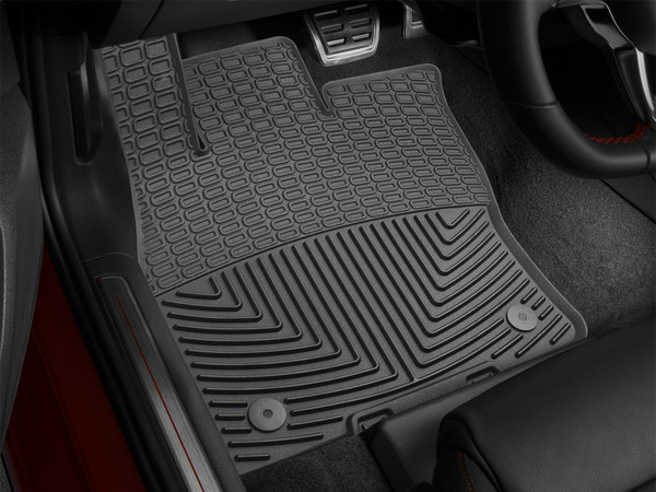 Front Rubber Mats, Black W350