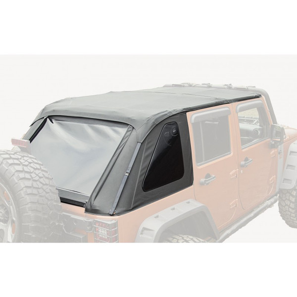 Bowless Top, Black Diamond, 4-Door; 07-16 Jeep Wrangler JKU-13750.38