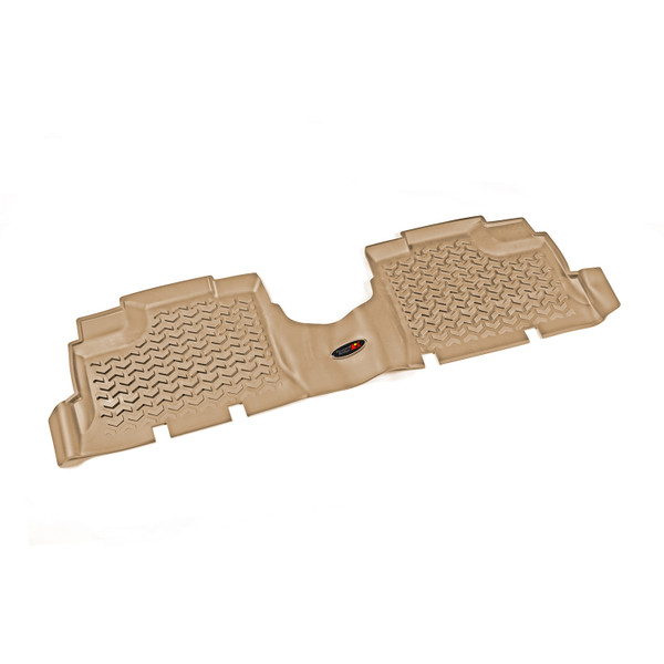 Floor Liners, Rear, Tan; 07-16 Jeep Wrangler JKU-13950.01
