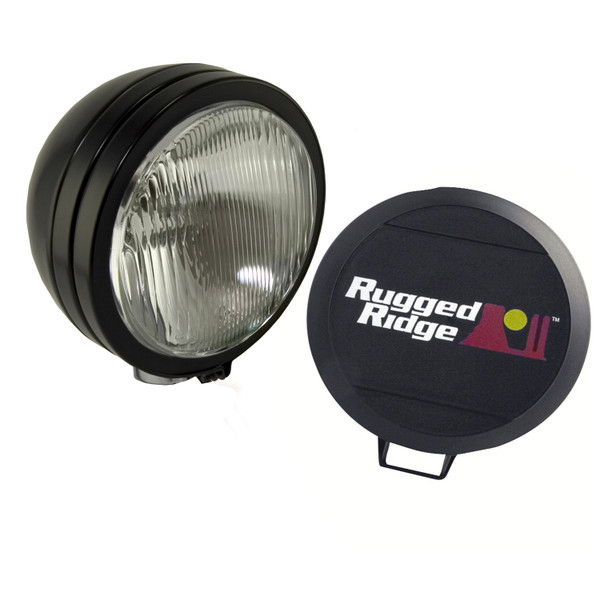 6 Inch Round HID Off Road Fog Light, Black Steel Housing-15205.01