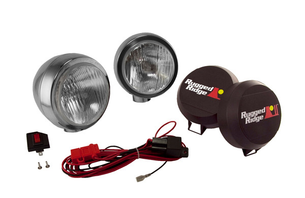 6 Inch Round HID Off Road Fog Light Kit, Stainless Steel Housing, Pair-15206.51