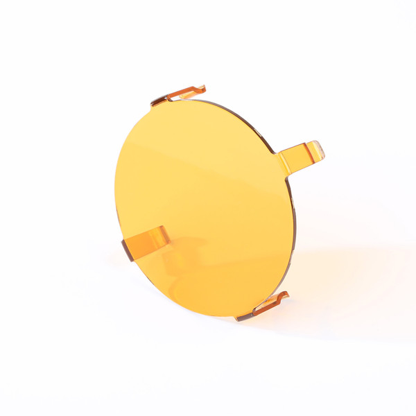 3.5 Inch LED Light Cover, Round, Amber-15210.68