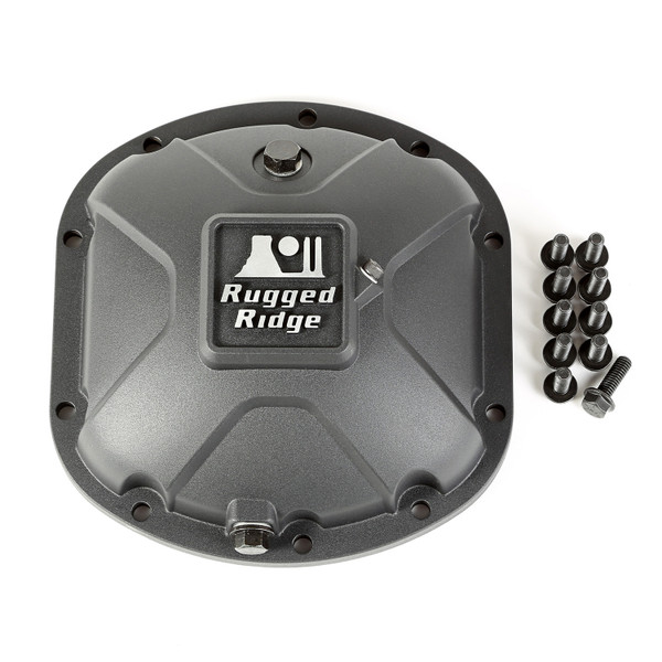 Boulder Aluminum Differential Cover, Dana 30, Black, Universal-16595.13