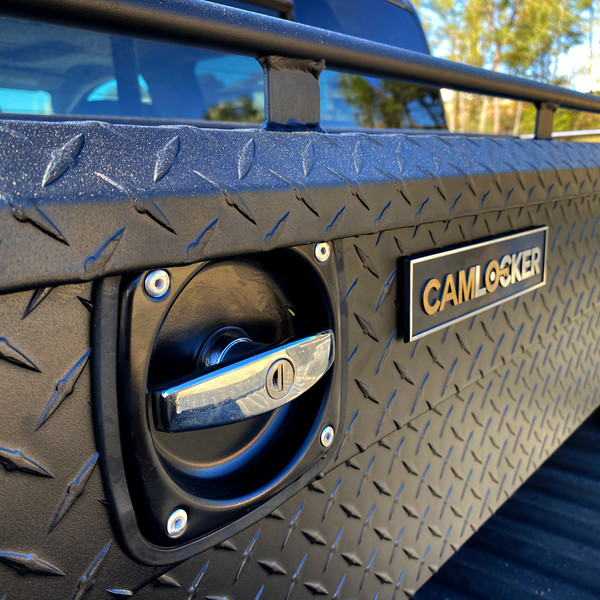 71in Low Profile Crossover Truck Tool Box with Rail - Deep - Matte Black KS71LPRLMB