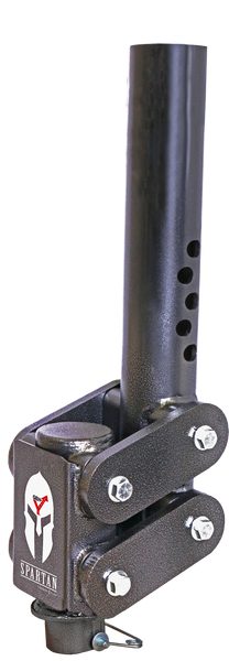 Spartan Torsion Flex Manual Latch 5" Offset 4" Round Tube Gooseneck GH-7002