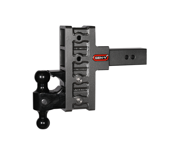 Mega-Duty 2.5" Shank 6" Offset Drop 3K TW 21K Hitch & GH-061 Dual-Ball & GH-062 GH-924