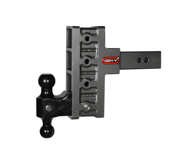 Mega-Duty 2.5" Shank 6" Offset Drop 3K TW 21K Hitch & GH-061 Dual-Ball GH-914