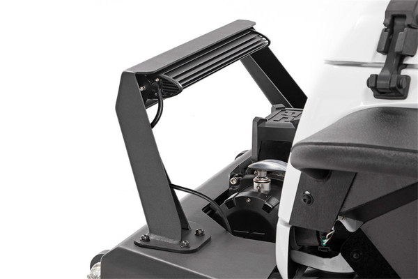 Front Stealth Stubby Winch Bumper w/ Hoop & Black Series LED Lights 11826