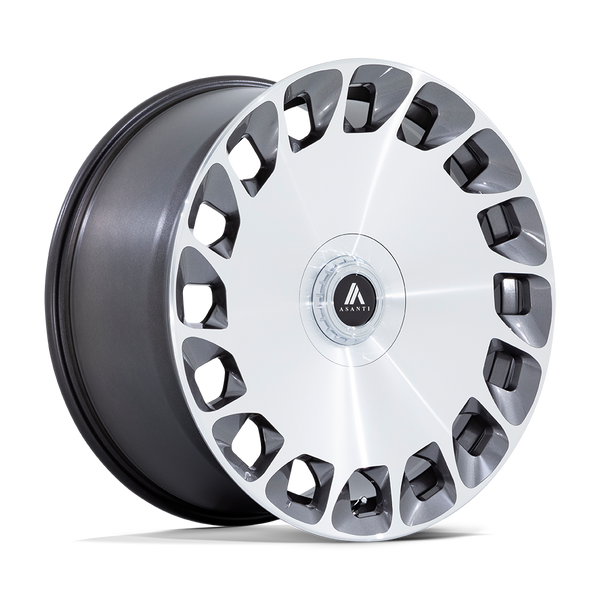 Asanti Black ABL-45 ARISTOCRAT 20X9 GLOSS PLATINUM WITH BRIGHT MACHINED FACE 5X112/4.5 - AB045AD20904635