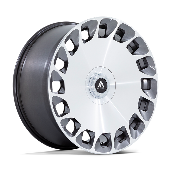 Asanti Black ABL-45 ARISTOCRAT 22X9 GLOSS PLATINUM WITH BRIGHT MACHINED FACE 5X112/120 - AB045AD22905927