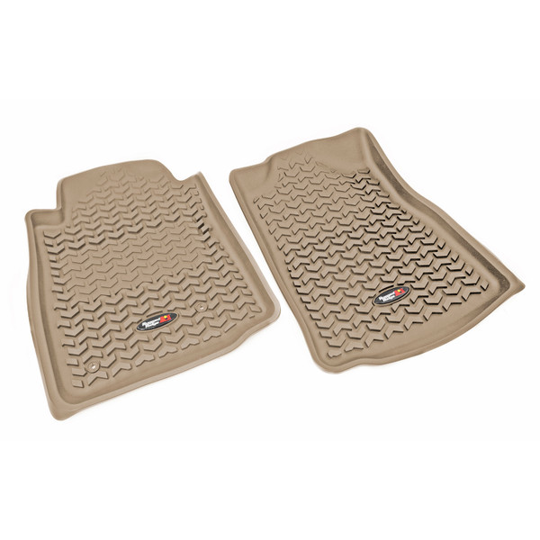 Floor Liners, Front, Tan, Automatic; 05-11 Toyota Tacoma-83904.10