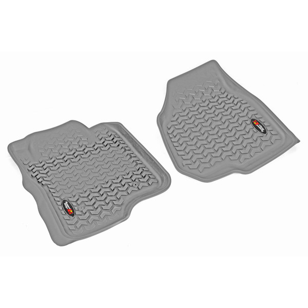 Floor Liners, Front, Gray; 11-12 Ford F-250/F-350 Reg/Ext/SuperCrew-84902.08