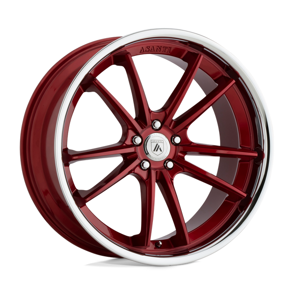 Asanti Black ABL-23 SIGMA 20X10.5 CANDY RED WITH CHROME LIP 5X112 - ABL23-20055638RD